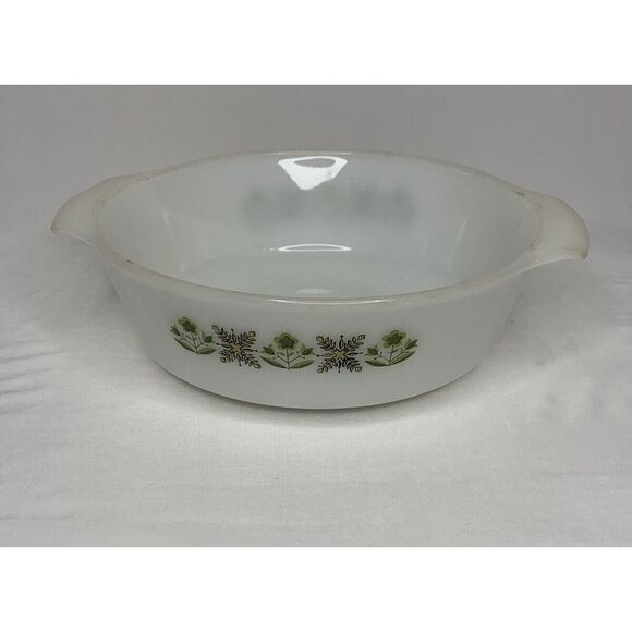 Vtg MEADOW GREEN Anchor Hocking Fire King 1-1/2 Qt Casserole Dish NO Lid - Picture 1 of 2